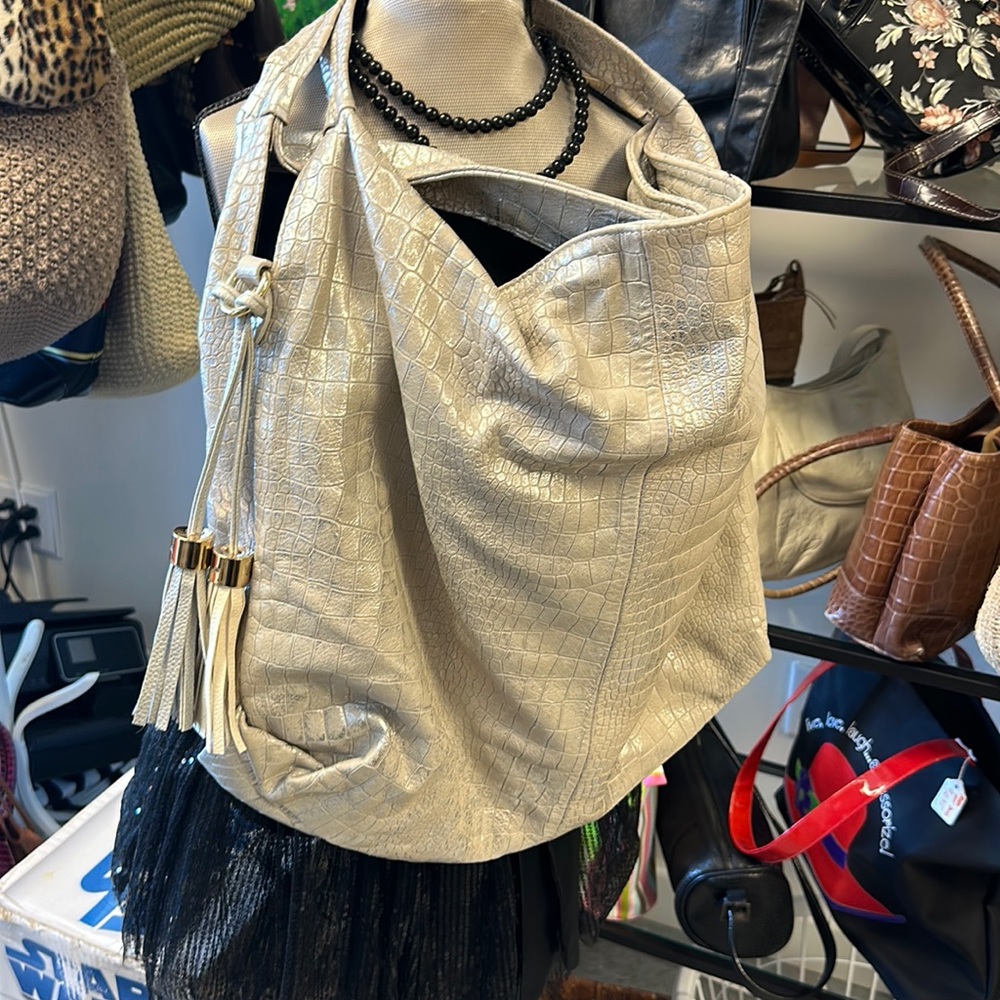 Laura DiMaggio Designer Metallic Lg Handbag